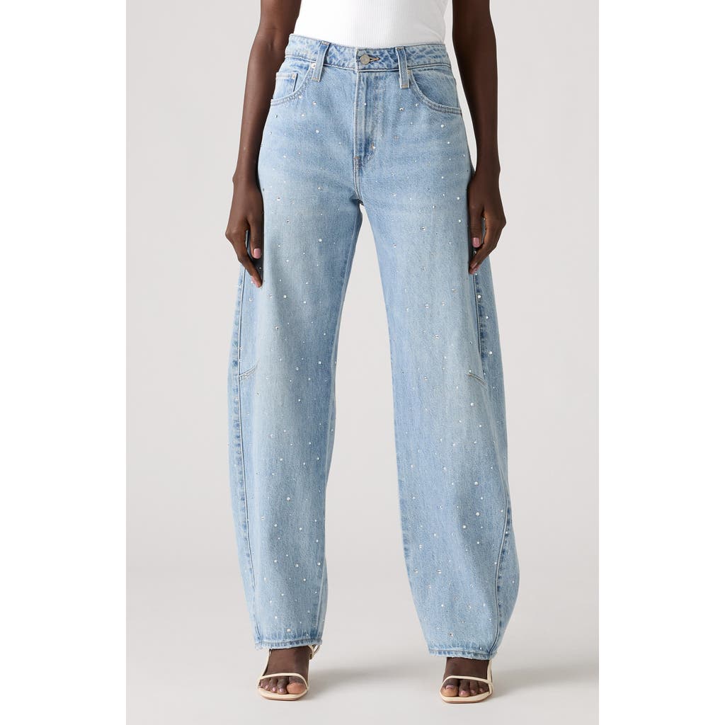 Levi's Baggy Dad High Waist Barrel Leg Jeans In Blue
