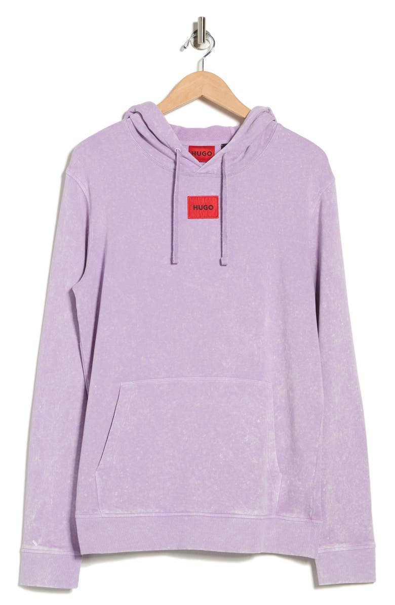 HUGO Daratschi Logo Patch Hoodie, Alternate, color, Supernova