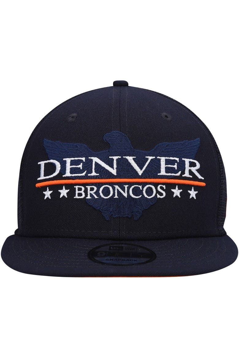 Men's New Era Navy Denver Broncos Totem 9FIFTY Snapback Hat, Alternate, color, Navy