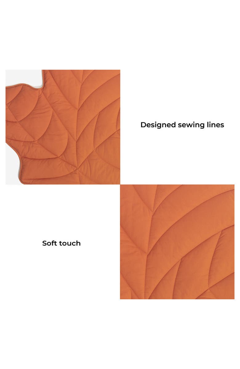 FunnyFuzzy Leaf Shape Pet Blanket, Alternate, color, Maple Red
