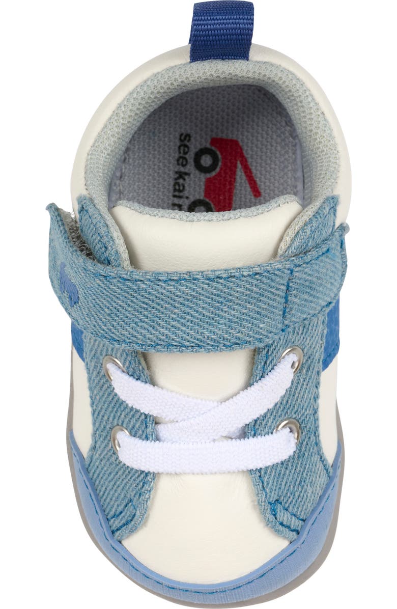 See Kai Run Kids' Mini Connor Sneaker, Alternate, color, White/Washed Denim