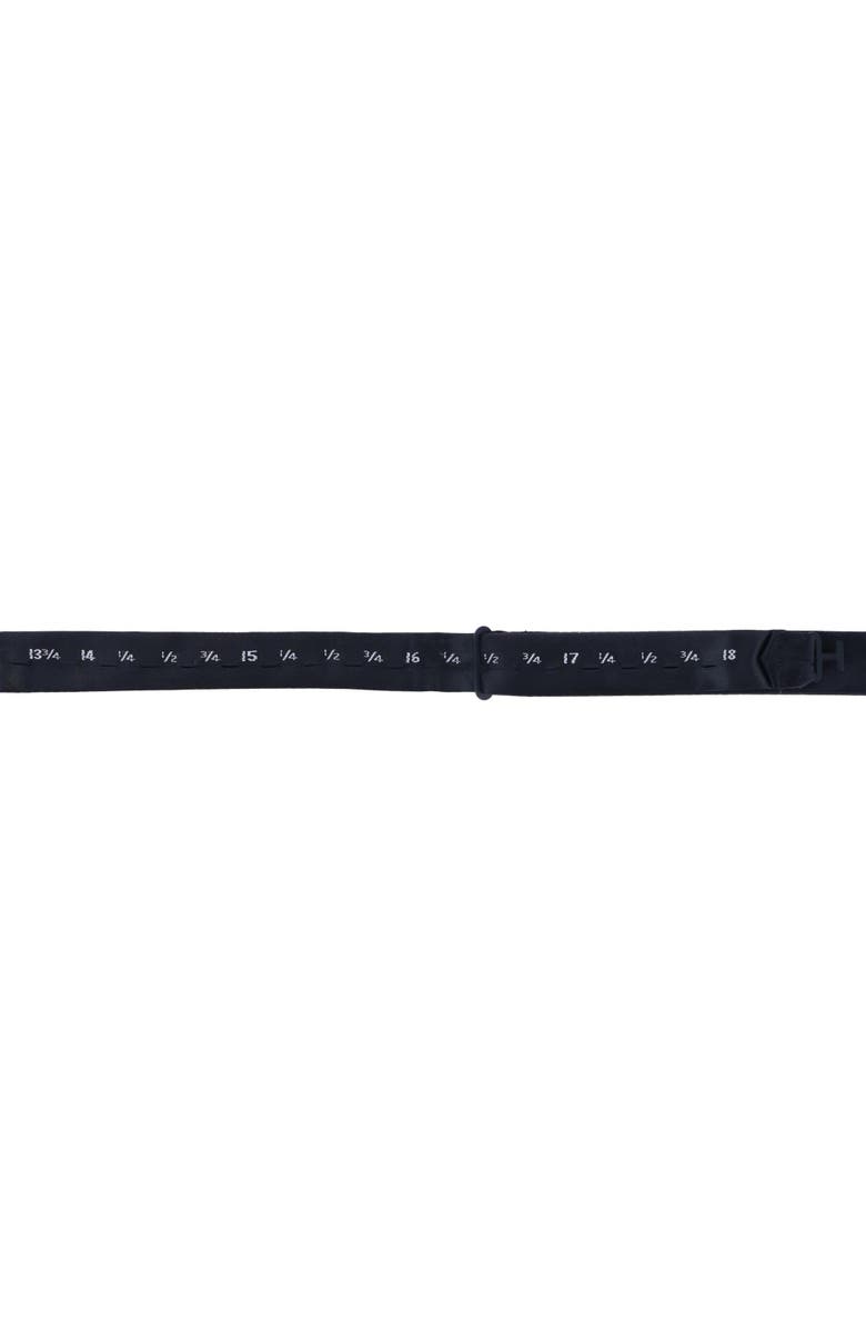 Trafalgar Sutton Solid Color Silk Self-Tie Bow Tie, Alternate, color, Black