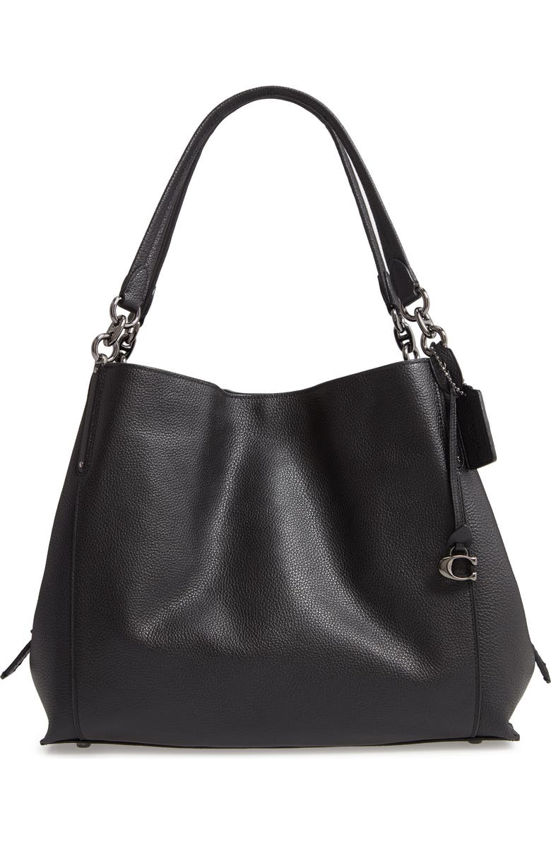 COACH Dalton 31 Pebbled Leather Shoulder Bag, Main, color,