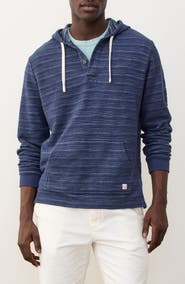 Marine Layer Portola Stripe Slub Cotton Blend Beach Hoodie