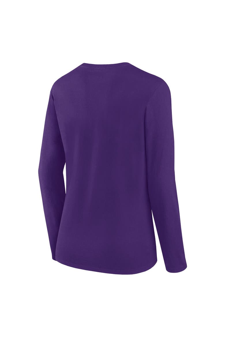Women's Fanatics Purple Minnesota Vikings Long Sleeve Scoop Neck T-Shirt, Alternate, color, Purple