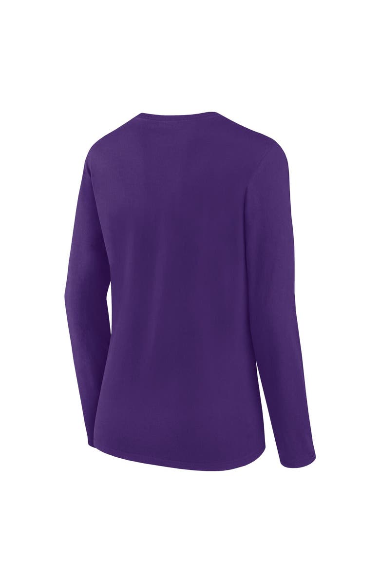 FANATICS Women's Fanatics Purple Minnesota Vikings Long Sleeve Scoop Neck T-Shirt, Alternate, color, Purple