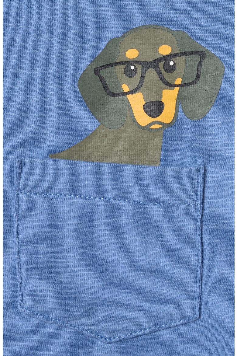 Kids' Dog Pocket Long Sleeve T-Shirt, Alternate, color, BLA-BLUE DOG