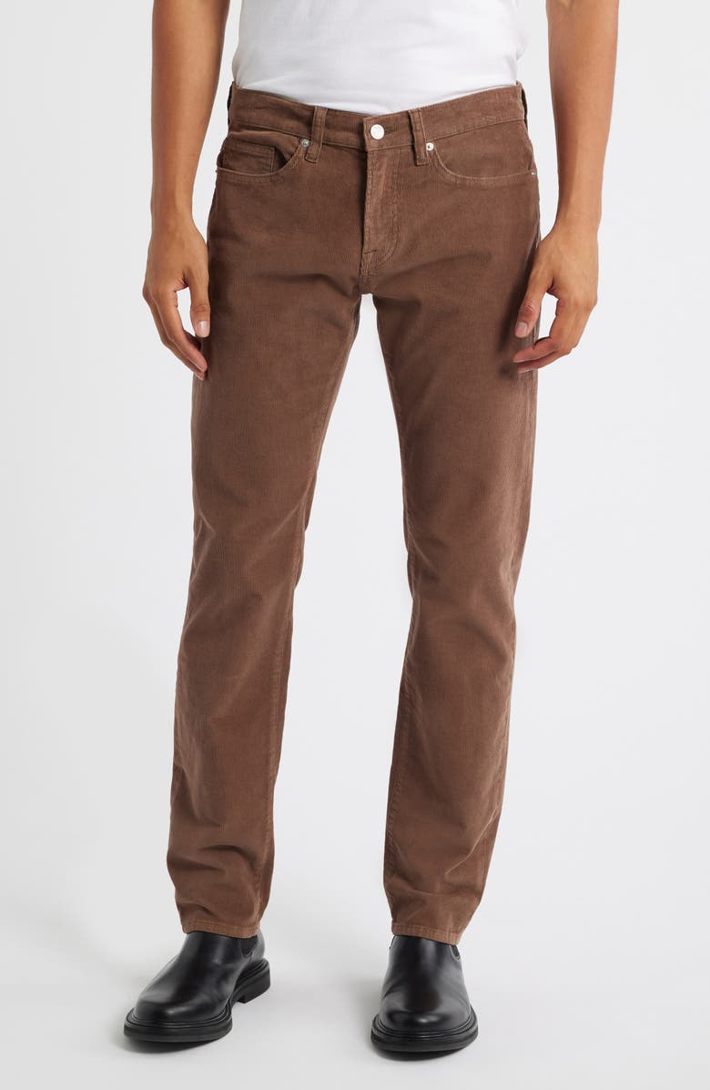 FRAME L'Homme Corduroy Slim Jeans, Main, color, Dark Taupe