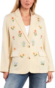 Billy T Meadow Kiss Embroidered Blazer
