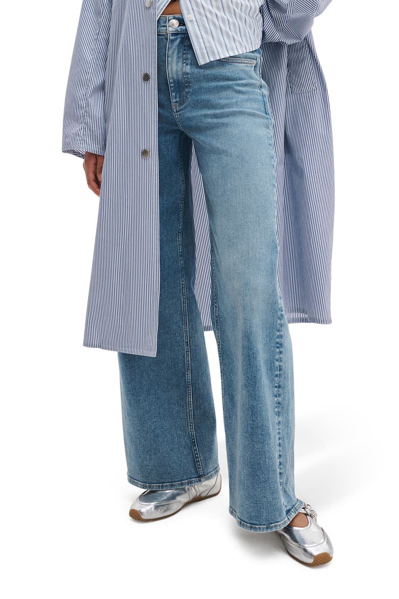 Flexi Andi High Waist Wide Leg Jeans, Main, color, LYON
