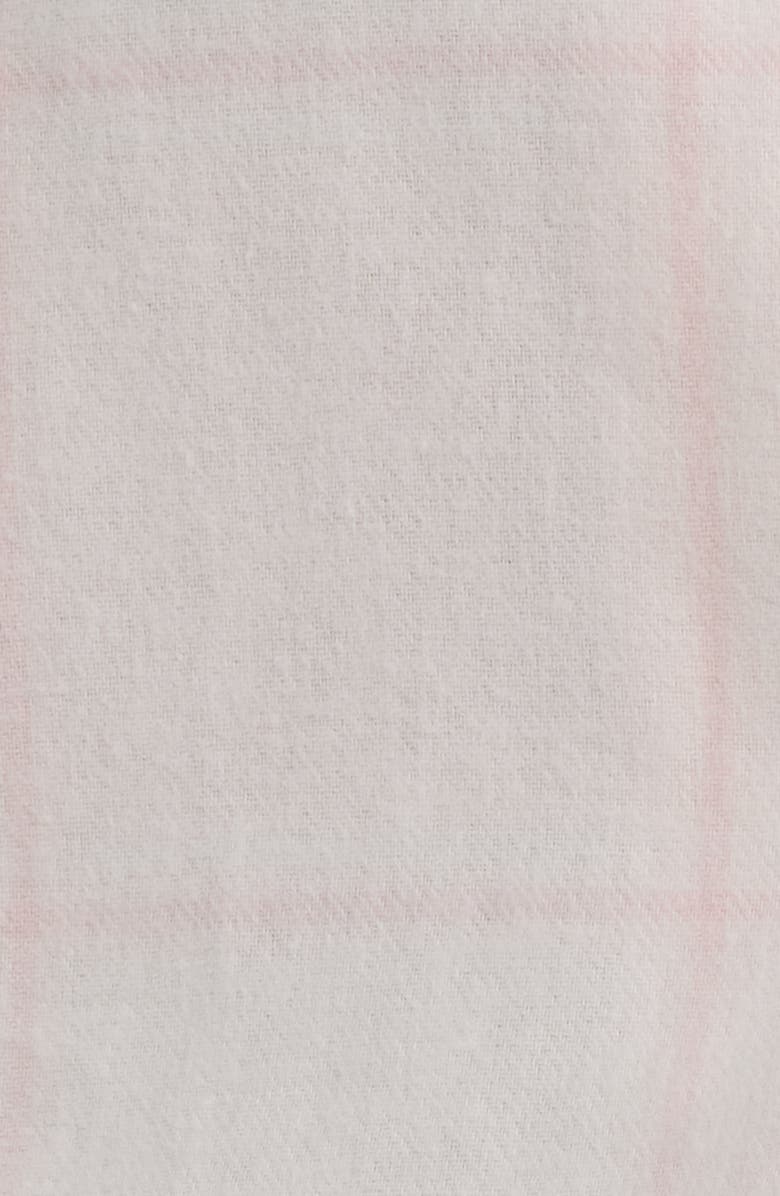HOUSE OF CB Classic Brushed Cotton Flannel Pajamas, Alternate, color, Pink