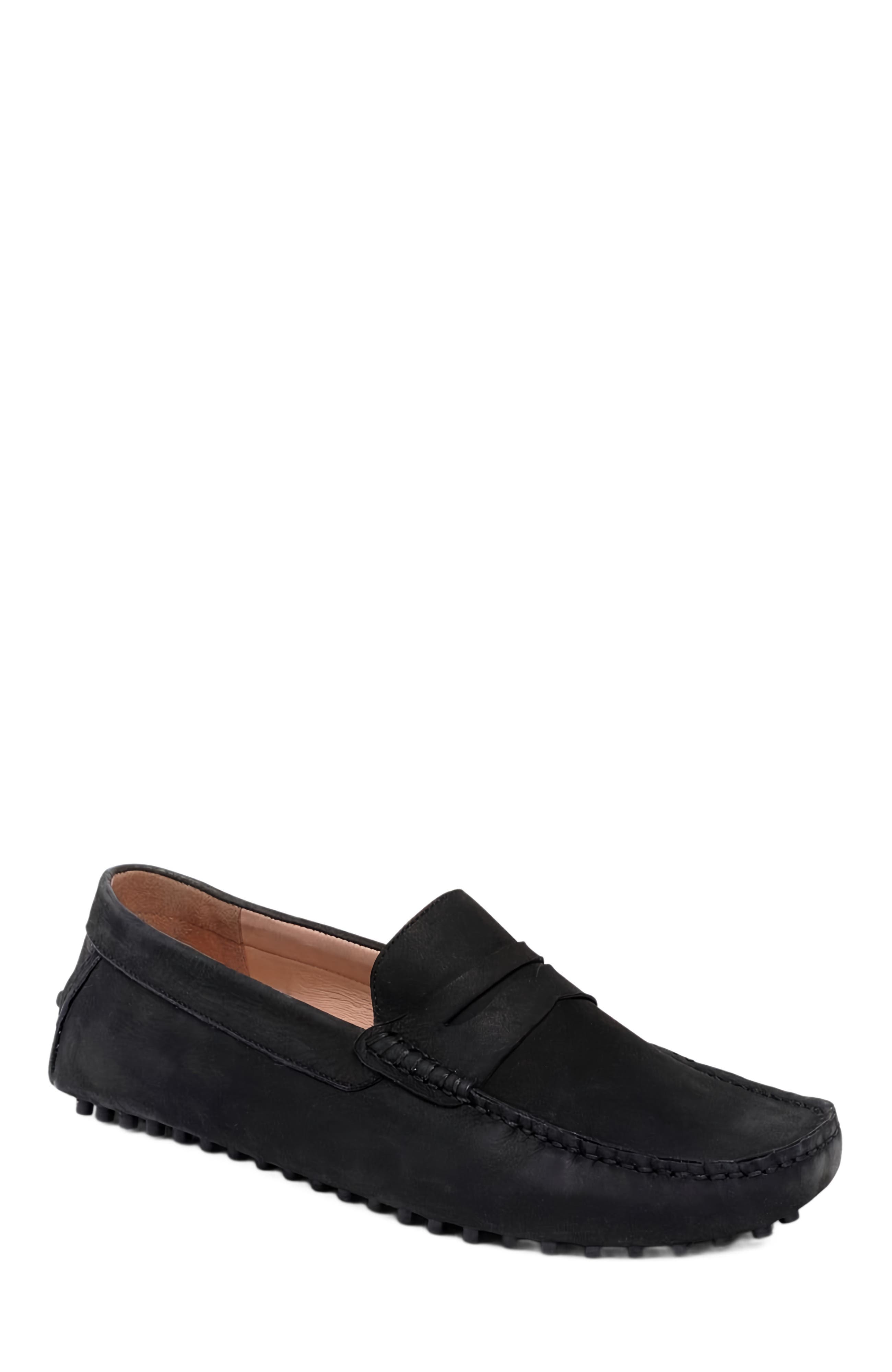 CARLOS SANTANA Ritchie Penny Loafer, Alternate, color, Black Nubuck