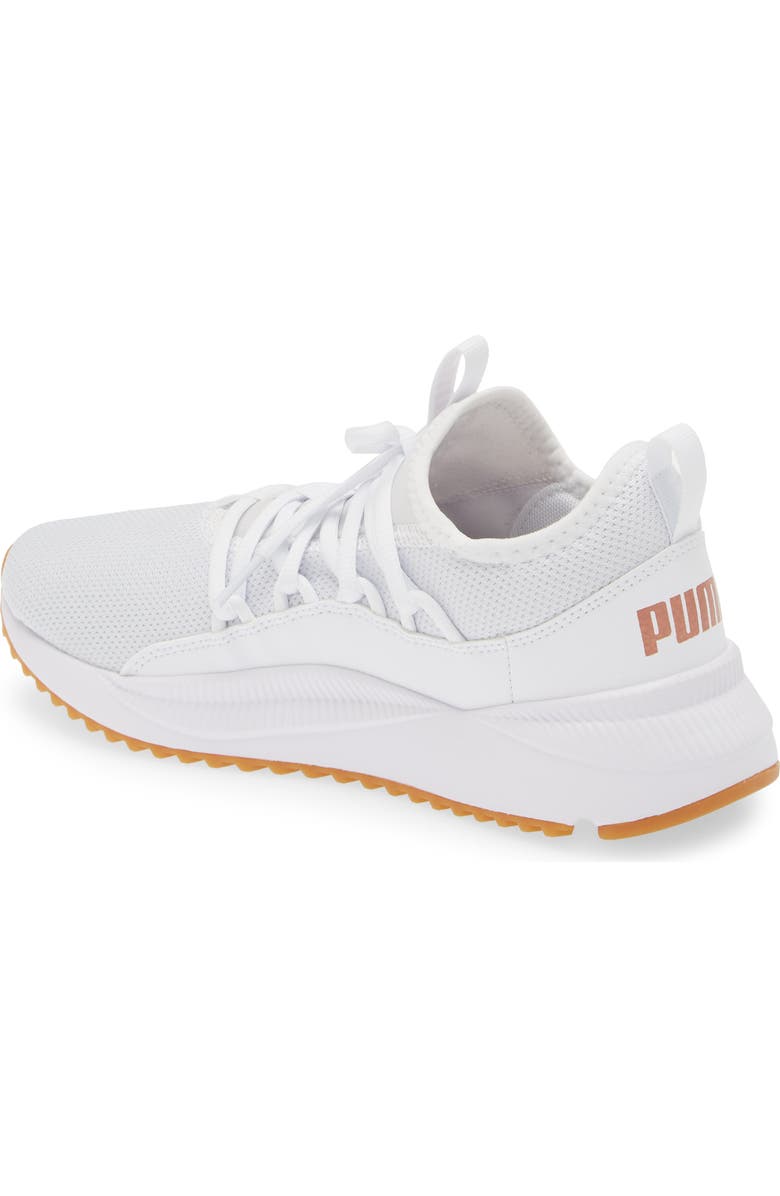 PUMA Pacer Future Web Knit Sneaker, Alternate, color, Puma White-Copper Rose