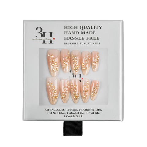 Moonlit Kiss Luxury Handmade Press On Nails