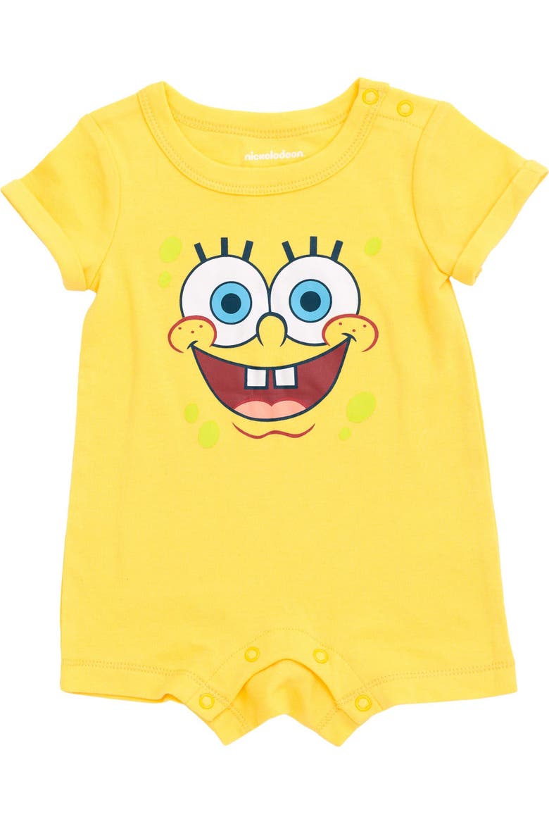 2-piece Romper And Hat Set (baby), Alternate, color, SpongeBob Yellow Blue