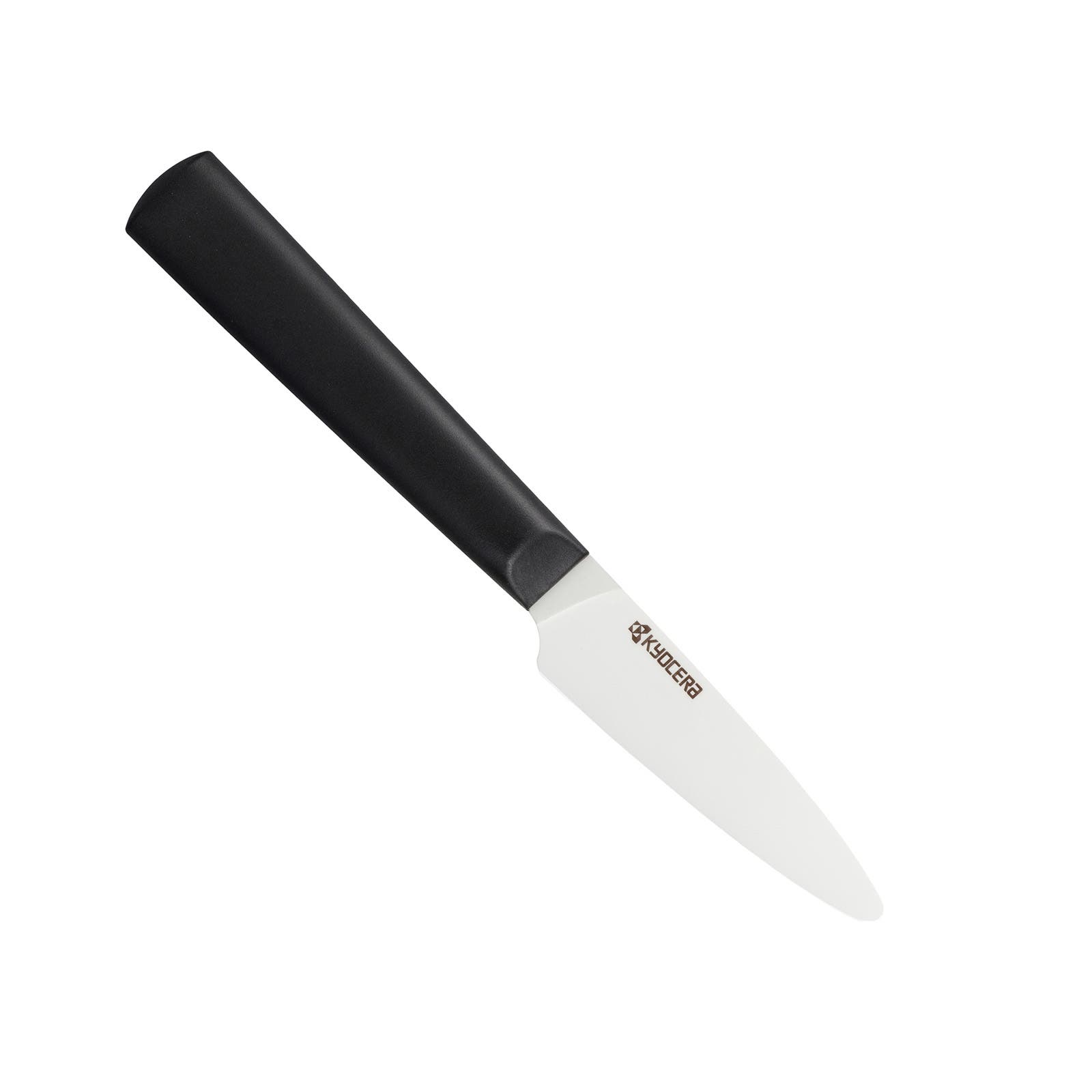 Kyocera INNOVATIONwhite® 3-Inch Ceramic Paring Knife, White Blade in Black 
