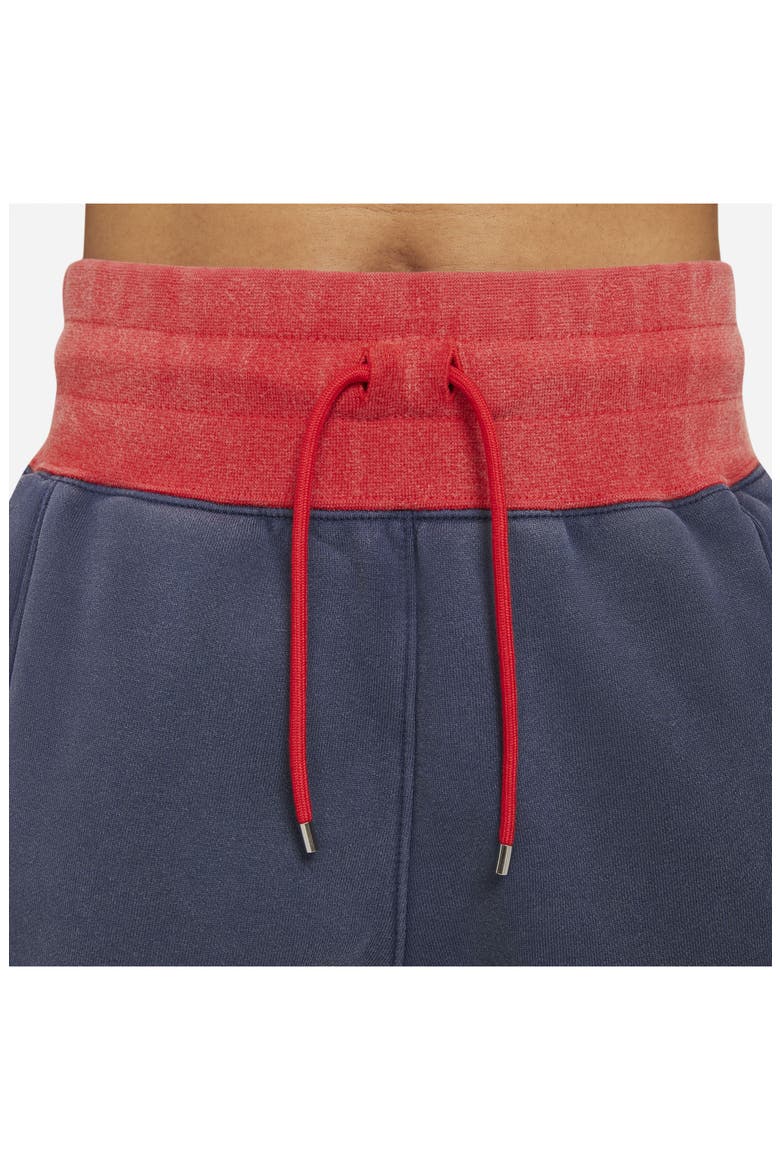 Flight Fleece Shorts, Alternate, color, MIDNIGHT NAVY/ RED