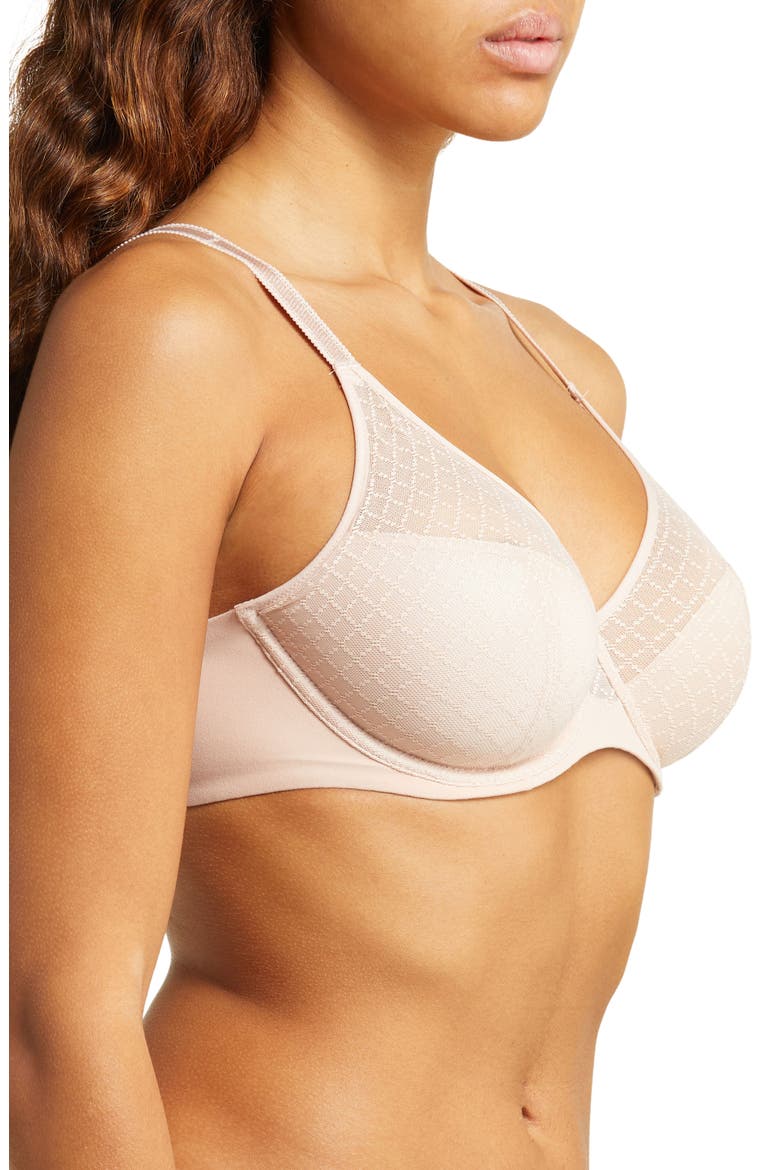 Norah Chic Underwire Bra, Alternate, color, ROSE