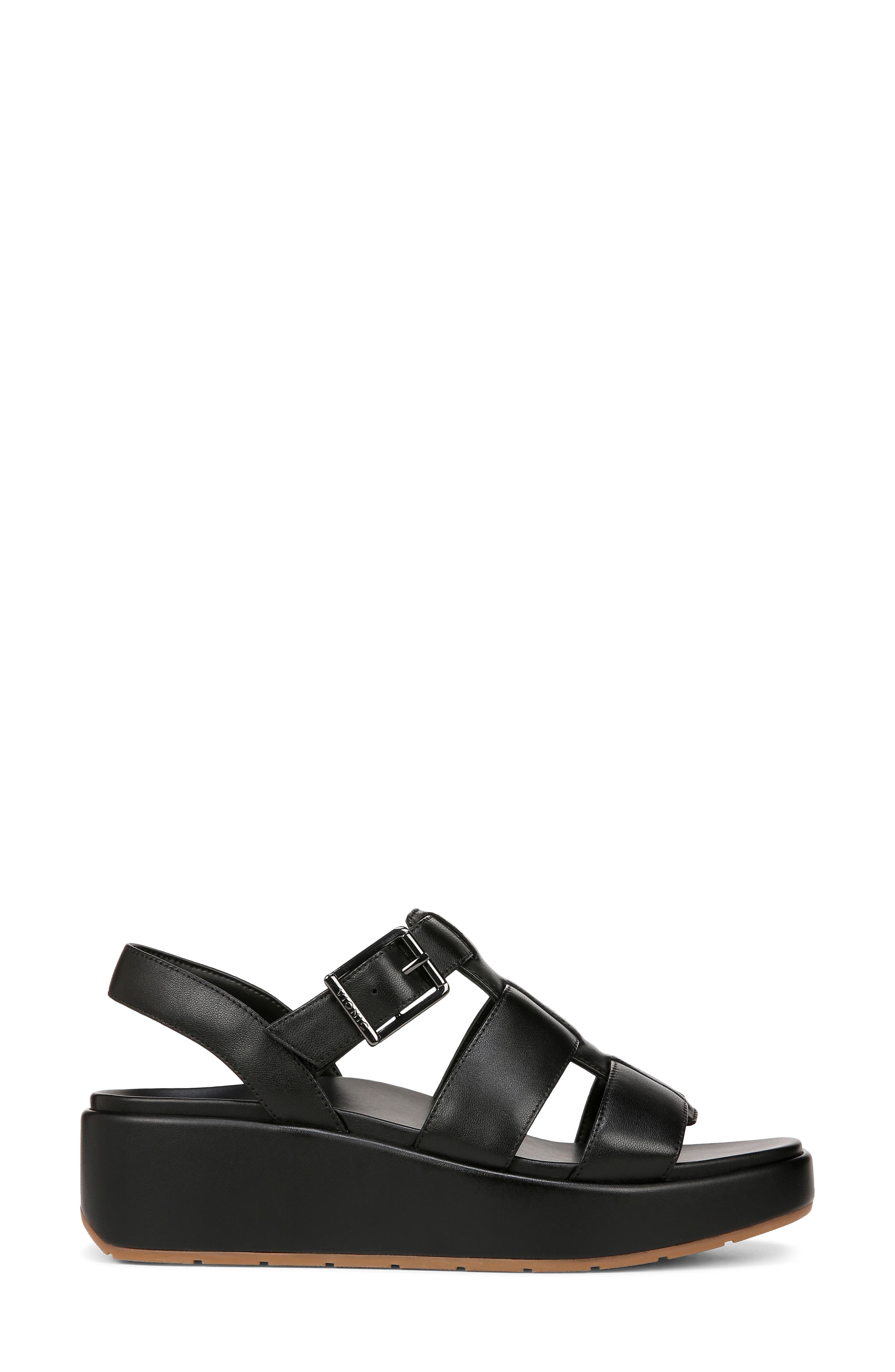 Vionic Delano Platform Fisherman Sandal, Alternate, color, Black