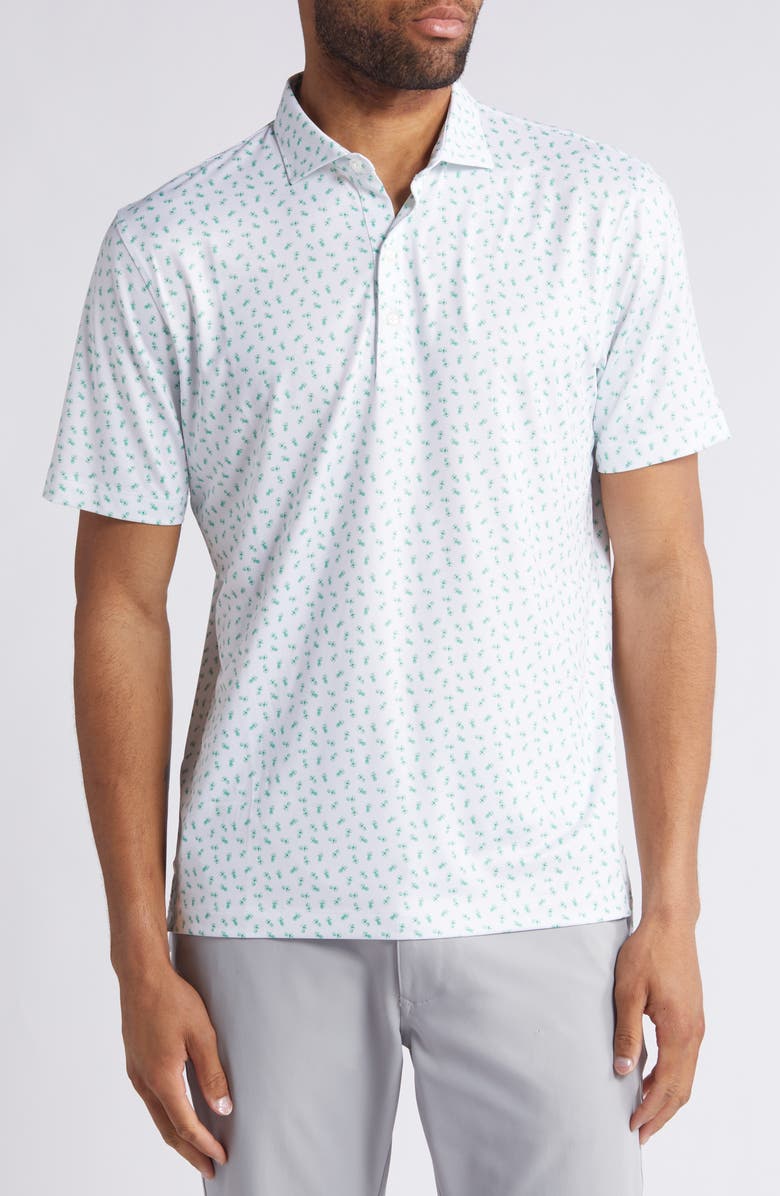 johnnie-O Tropic Scatter Print PREP-FORMANCE Polo, Main, color,