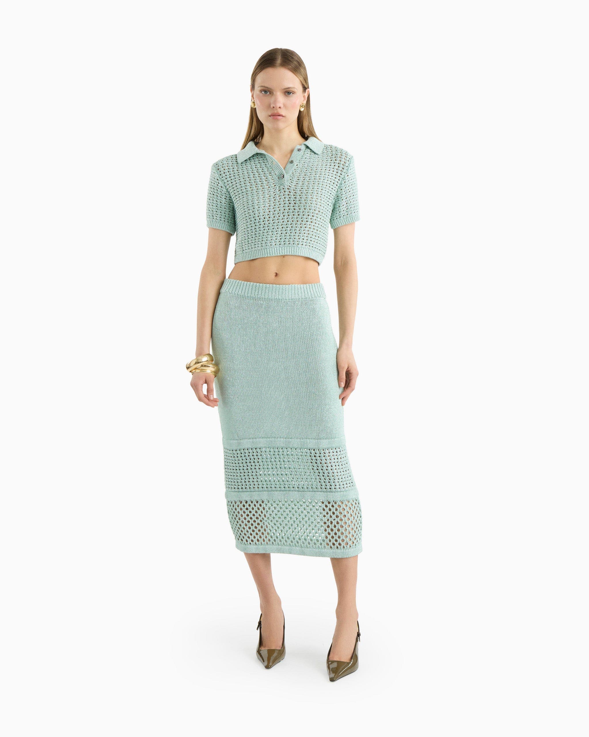Ruby crochet midi skirt