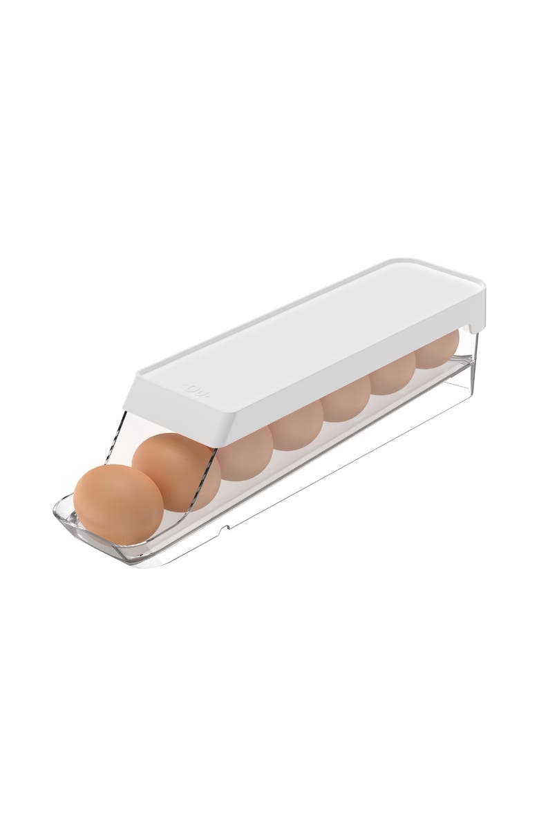 OU Rolling Clear Stackable Egg Holder Organizer, Main, color,