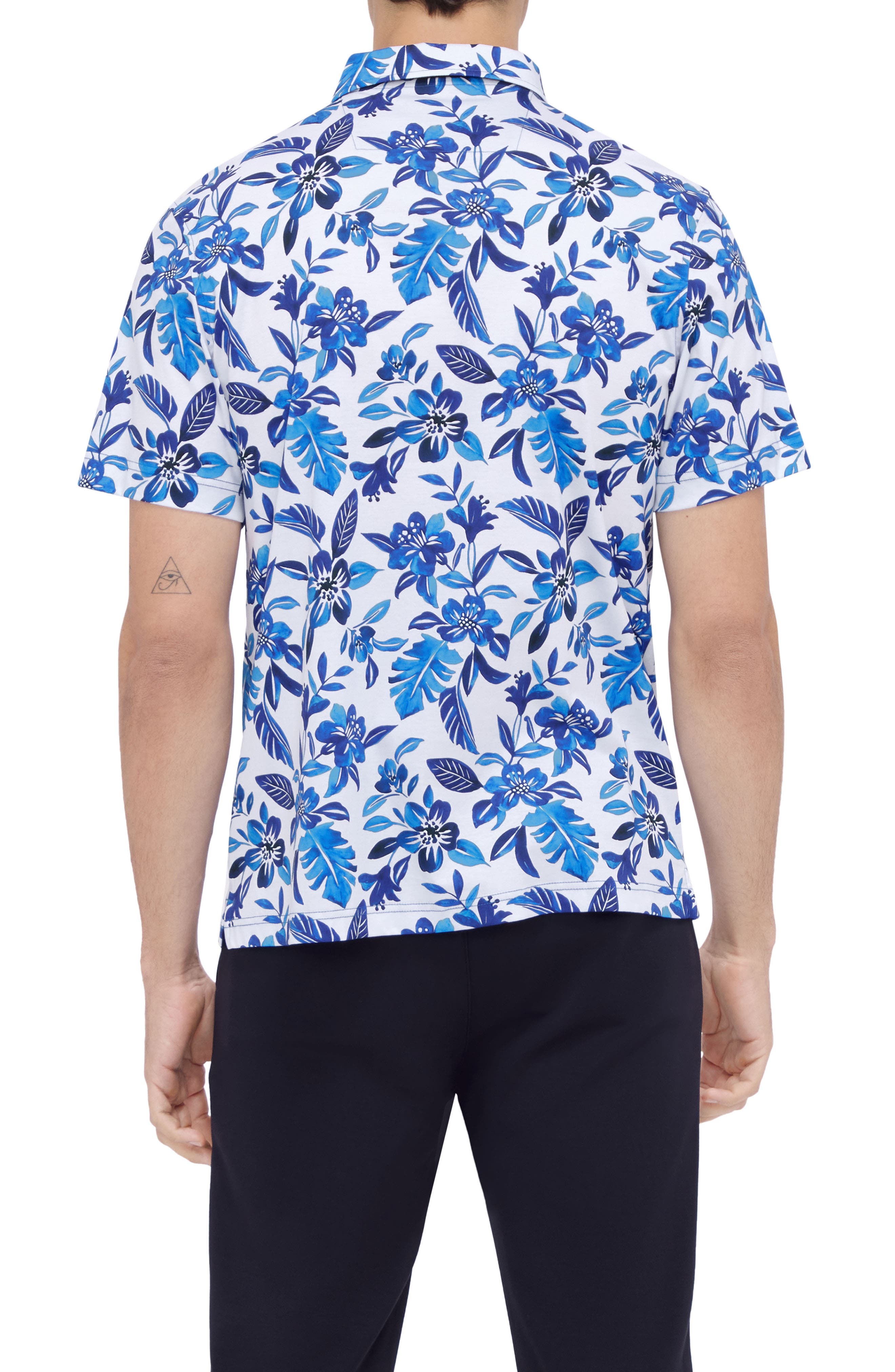 Hendrix Digital Floral Print Pima Cotton Polo - image 2