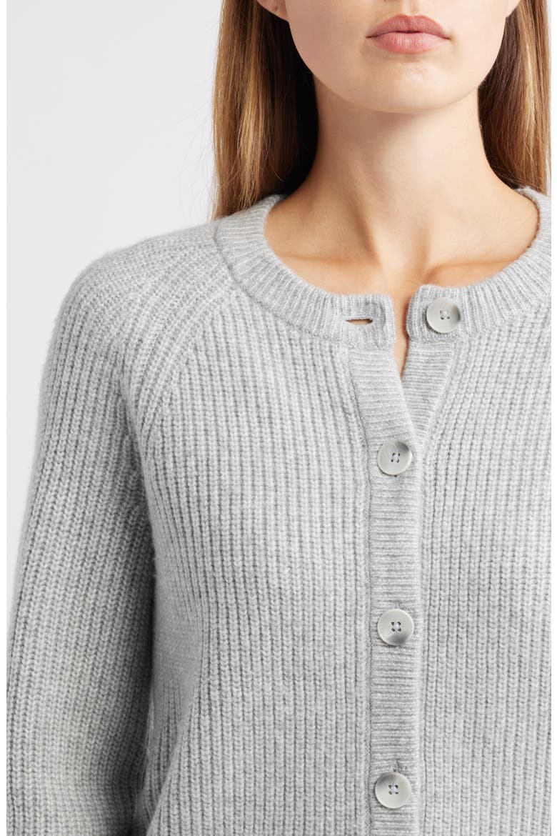 Cozy Rib Cardigan, Alternate, color, GREY HEATHER
