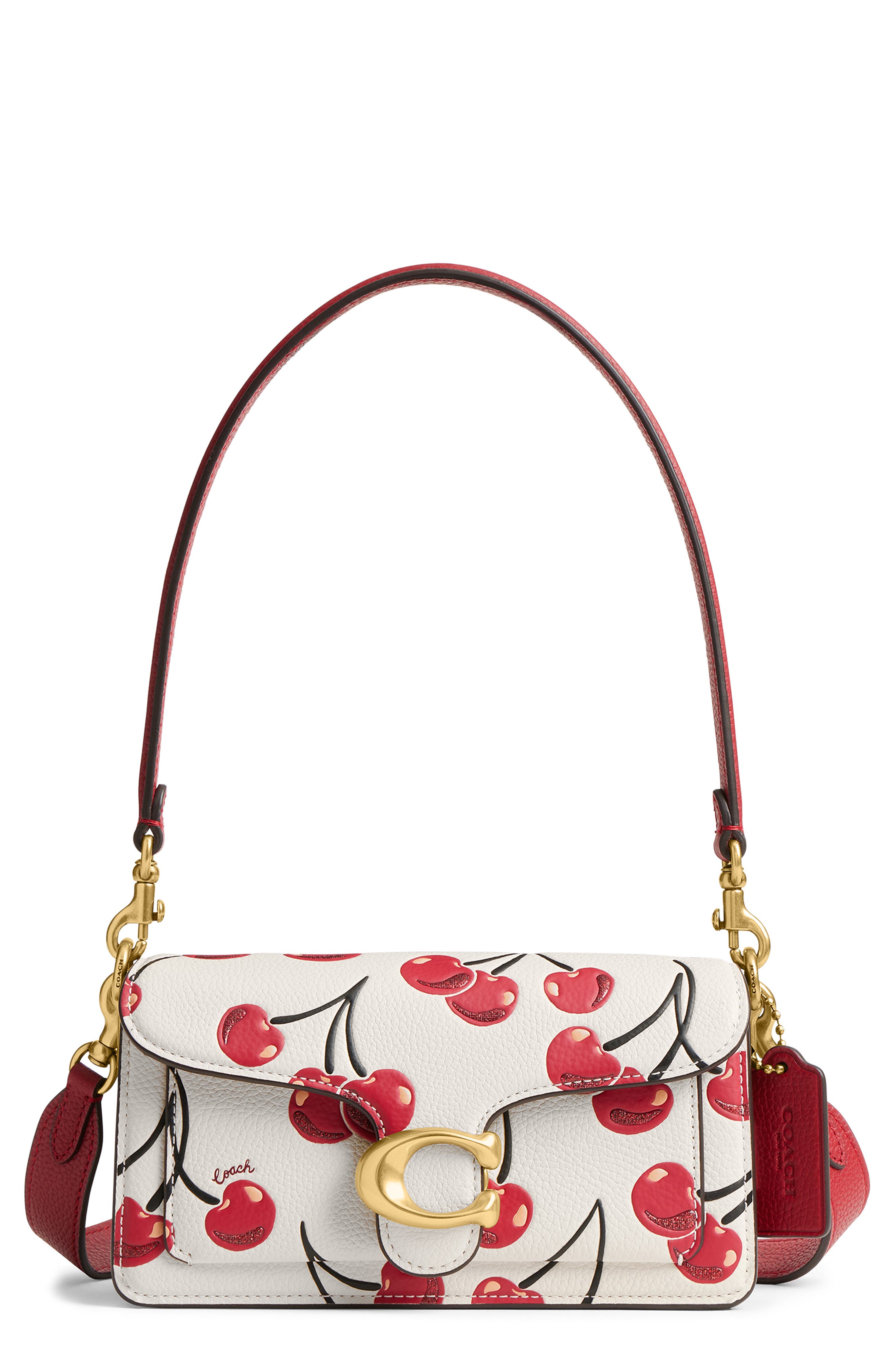 COACH Tabby Shoulder Bag 20 With Cherry Print, Main, color, 