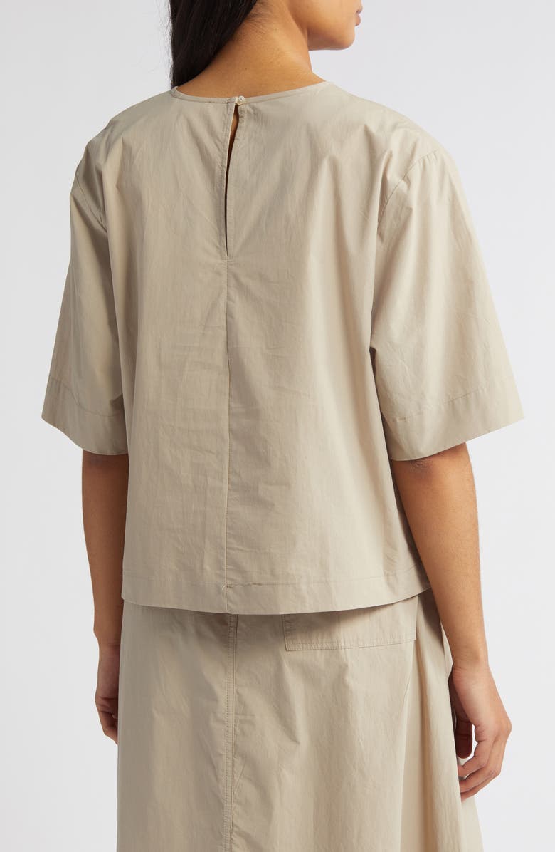 MELLODAY Shirred Neck Woven Top, Alternate, color, 