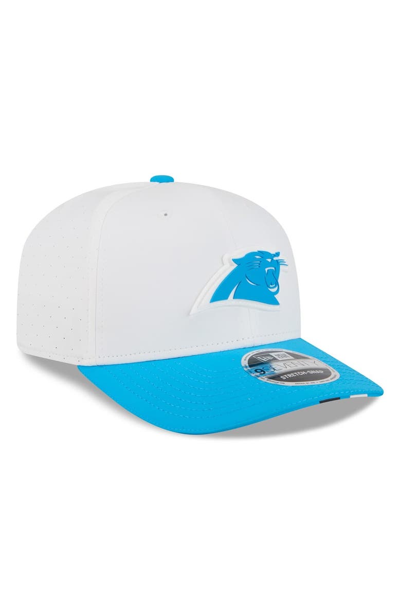 New Era Men's New Era White/Blue Carolina Panthers 2025 NFL Training Camp 9SEVENTY Adjustable Hat, Alternate, color, White