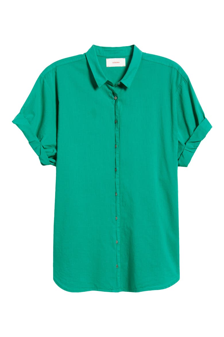 Channing Cotton Shirt, Alternate, color, SEA GREEN