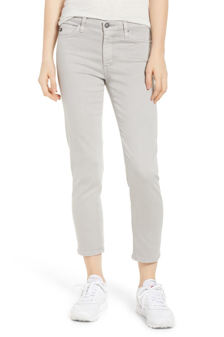The Prima Crop Cigarette Jeans, Main, color, SULFUR GREY DAWN