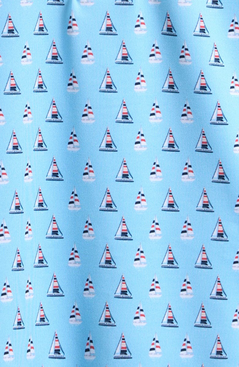 AMERICAN FIT Kids' Sailboat Print Polo, Alternate, color, Medium Blue