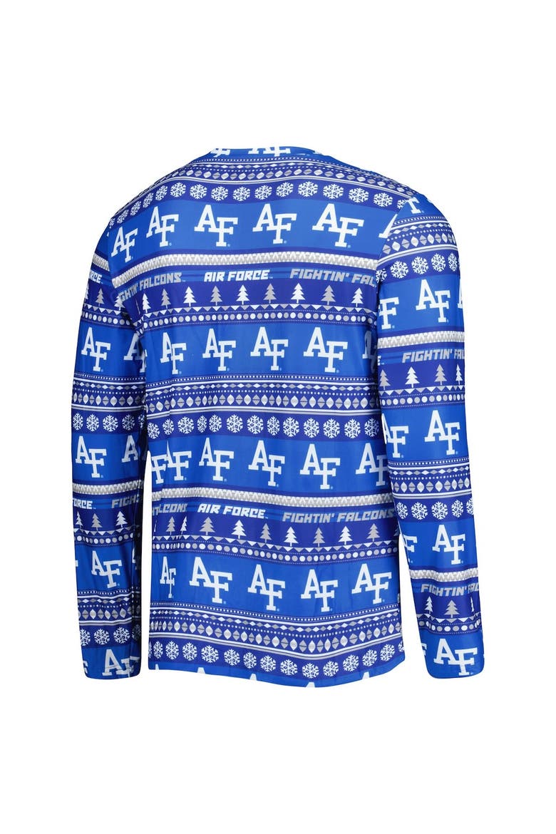 Men's Concepts Sport Royal Air Force Falcons Swivel Long Sleeve T-Shirt & Pants Sleep Set, Alternate, color, Royal