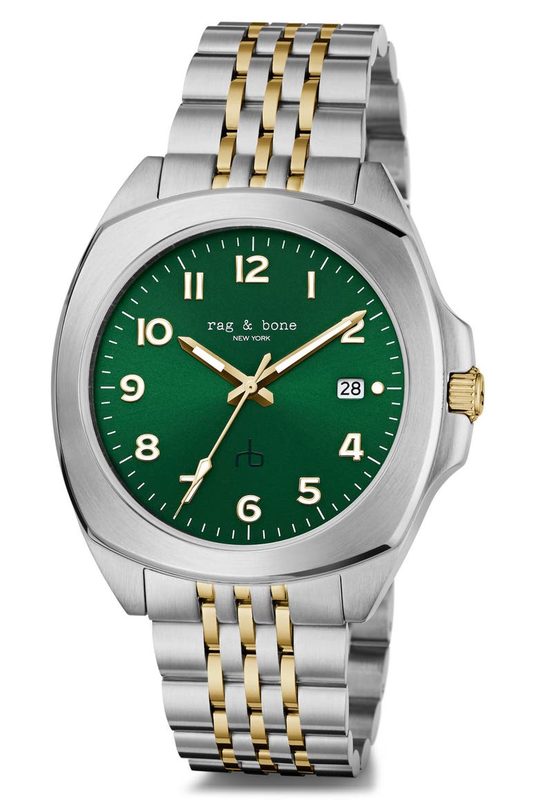 Bleeker Bracelet Watch, 40mm, Alternate, color, TWO TONE