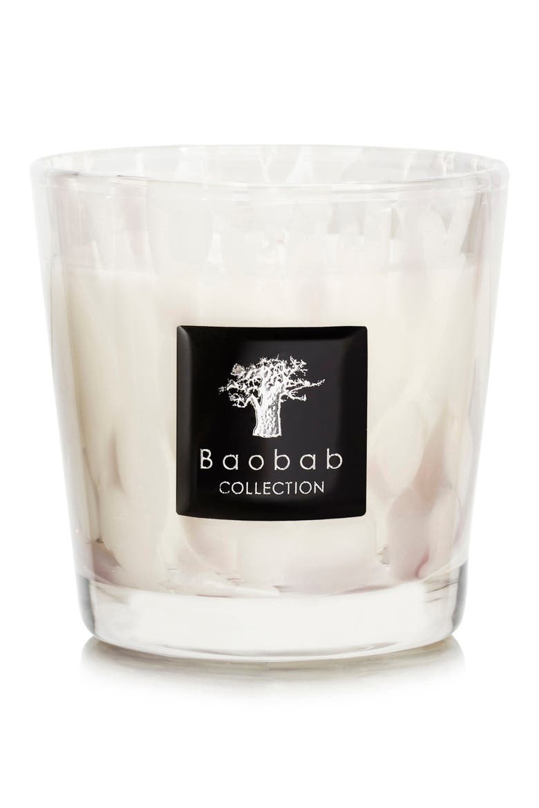 Max 08 Pearls White Candle, Main, color, ORCHID/ FREESIA/ MUSK