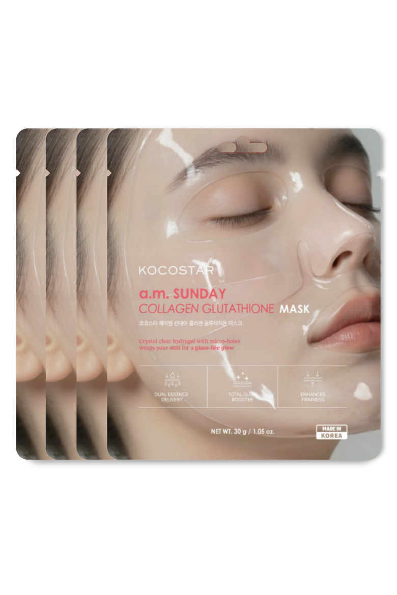 a.m. Sunday Collagen Glutathione Mask, Main, color, Clear