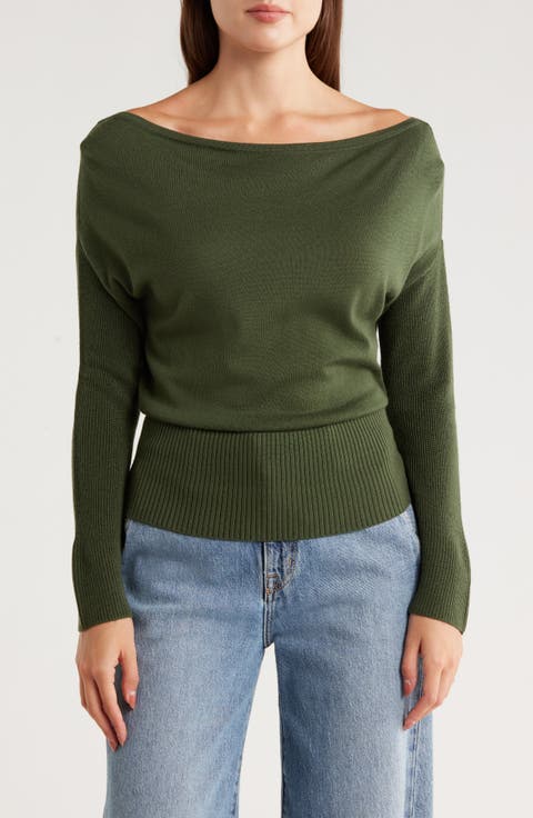 Chance Wool Off the Shoulder Sweater