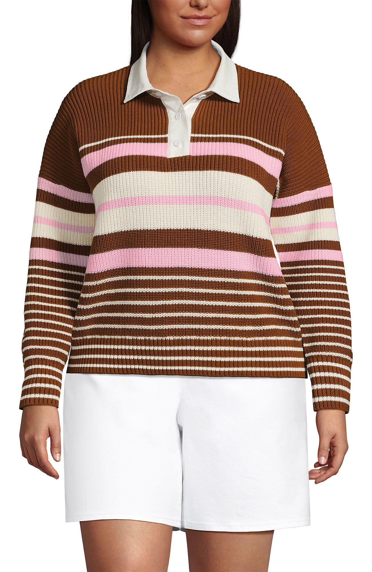 selected Rich Ginger Multi Stripes