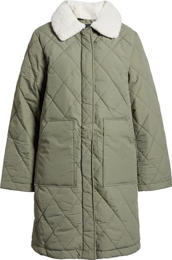 Sanctuary Water Resistant Quilted Coat with Removable Faux Sanctuary Water Resistant Quilted Coat with Removable Faux
