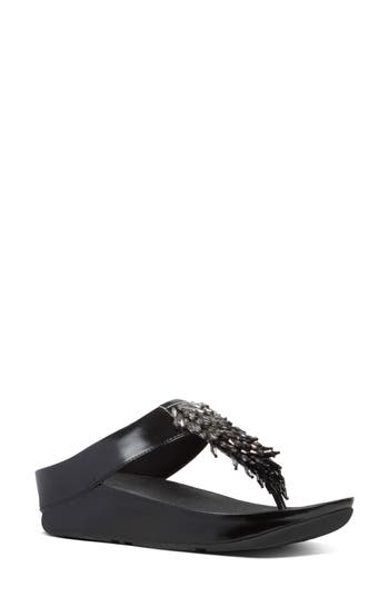 FITFLOP FITFLOP RUMBA OMBRÉ BEAD WEDGE SANDAL