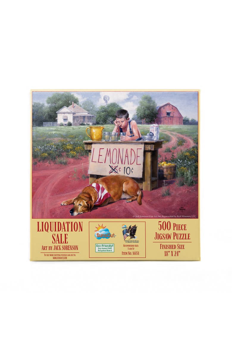 Sunsout Liquidation Sale Lemonade Stand 500 piece Jigsaw Puzzle for Adults, Alternate, color, Multicolor