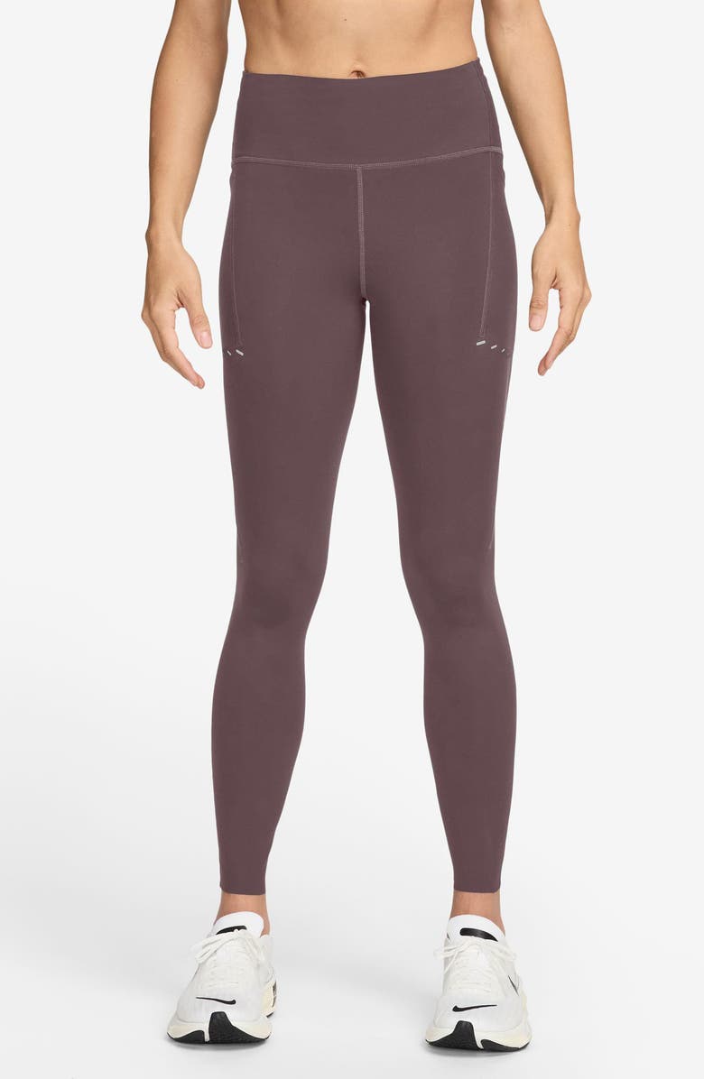 Nike Swift High-Waisted Pocket 7/8 Running Leggings, Main, color, 502 Tattoo/Refsil