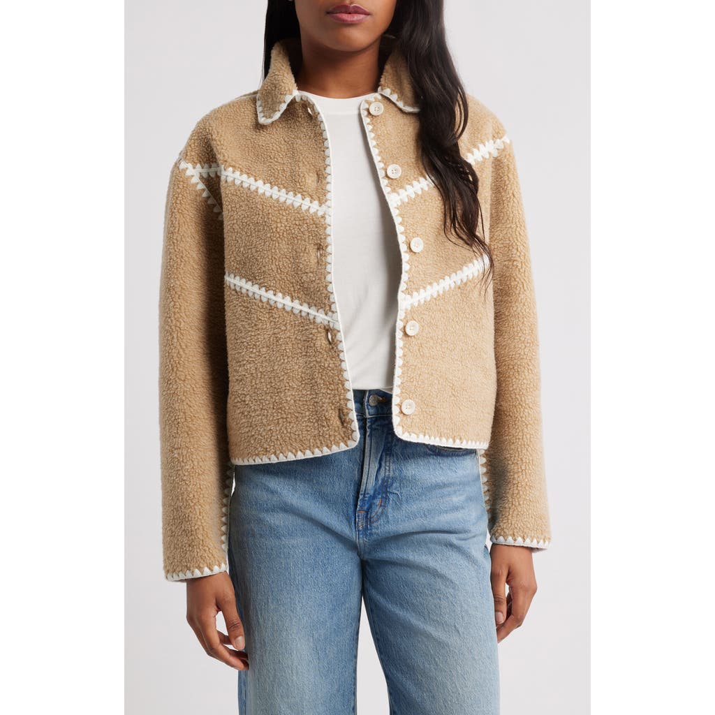Ugg(r) Ellison Whipstitch Detail Jacket In Neutral
