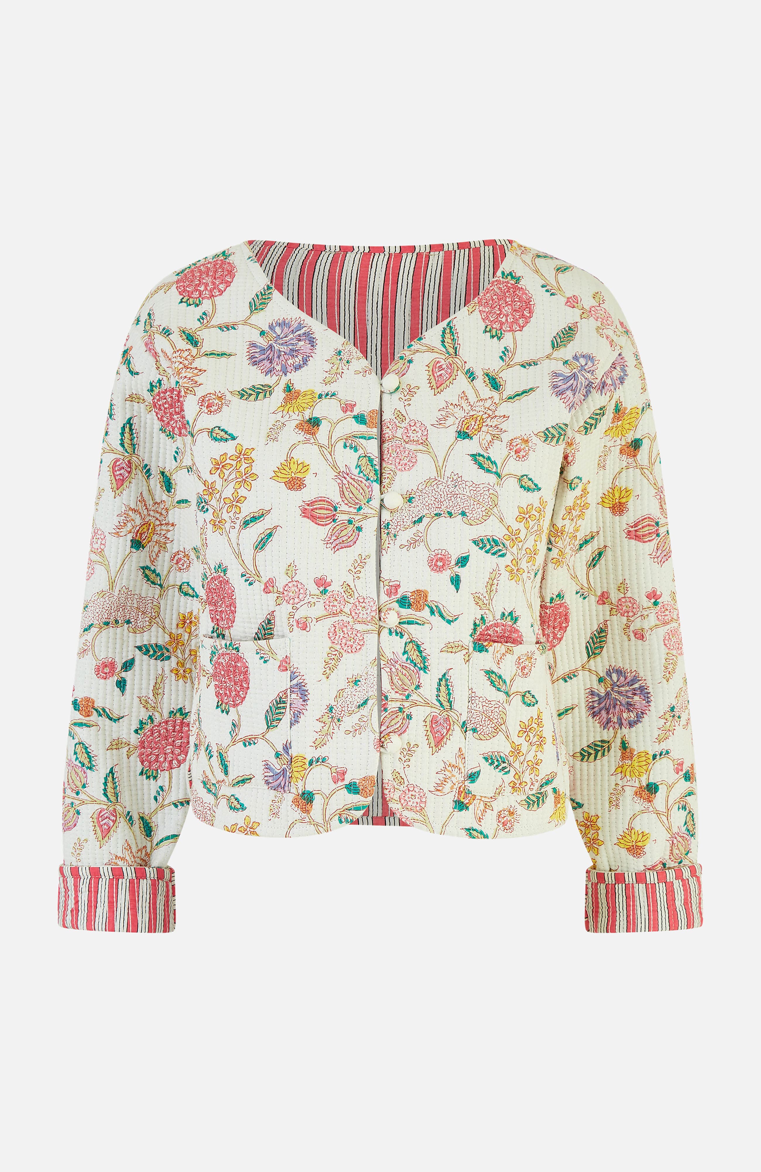 Reversible Floral Quilted Jacket - image 4