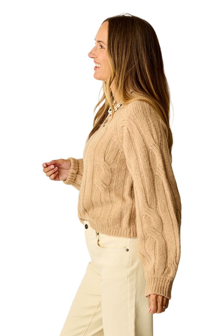 Eloise Wool Sweater, Alternate, color, Camel