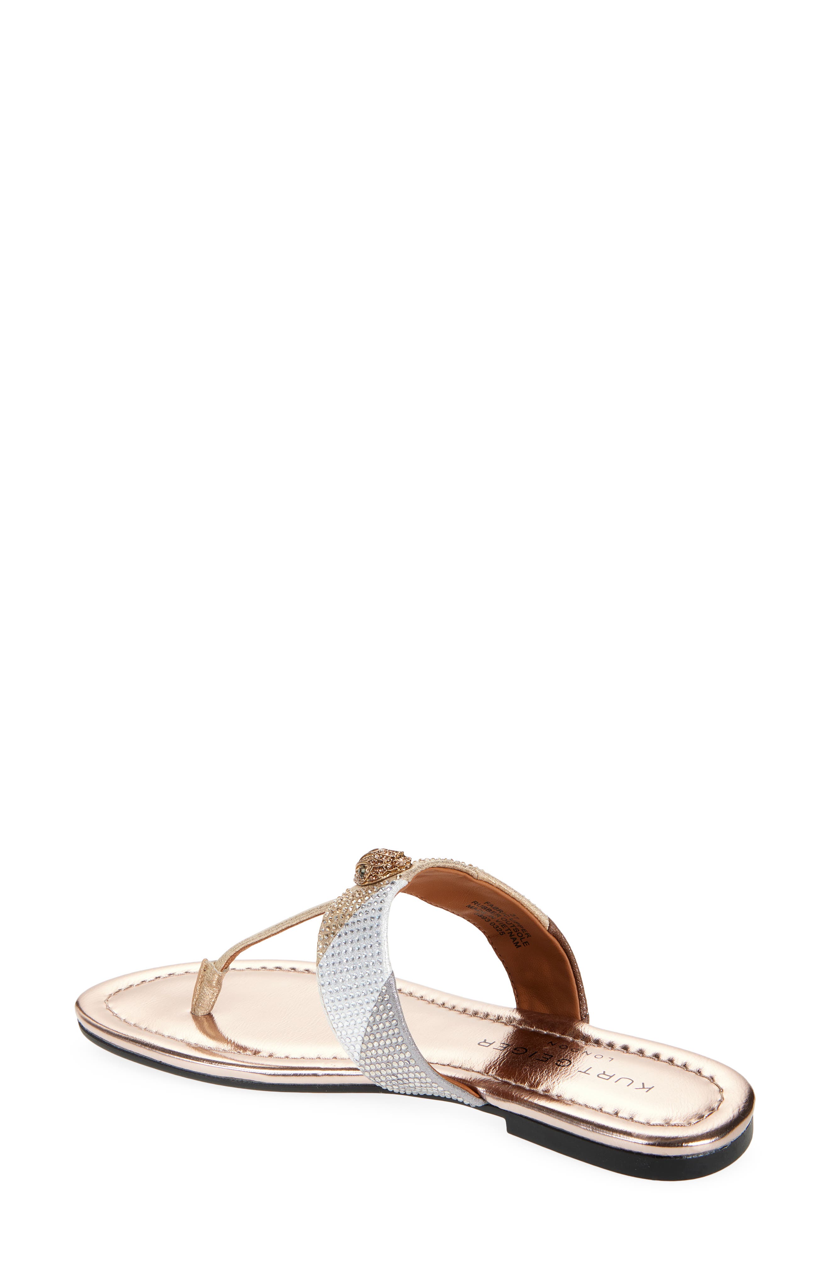 Kurt Geiger London Kensington T-Strap Sandal, Alternate, color, Gold Comb