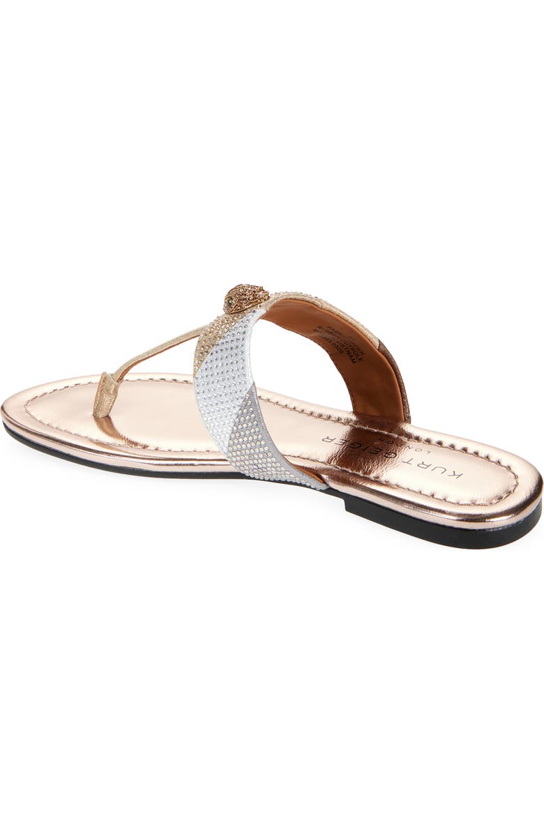 Kurt Geiger London Kensington T-Strap Sandal, Alternate, color, Gold Comb
