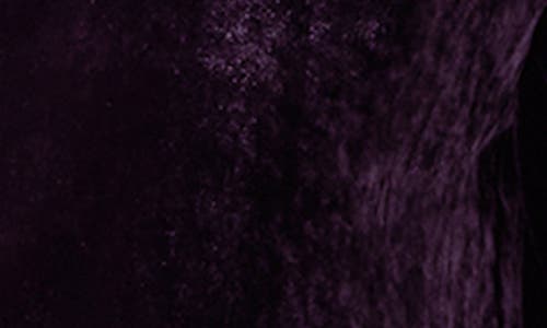 Eileen Fisher Classic Collar Easy Velvet Button-up Shirt In Purple